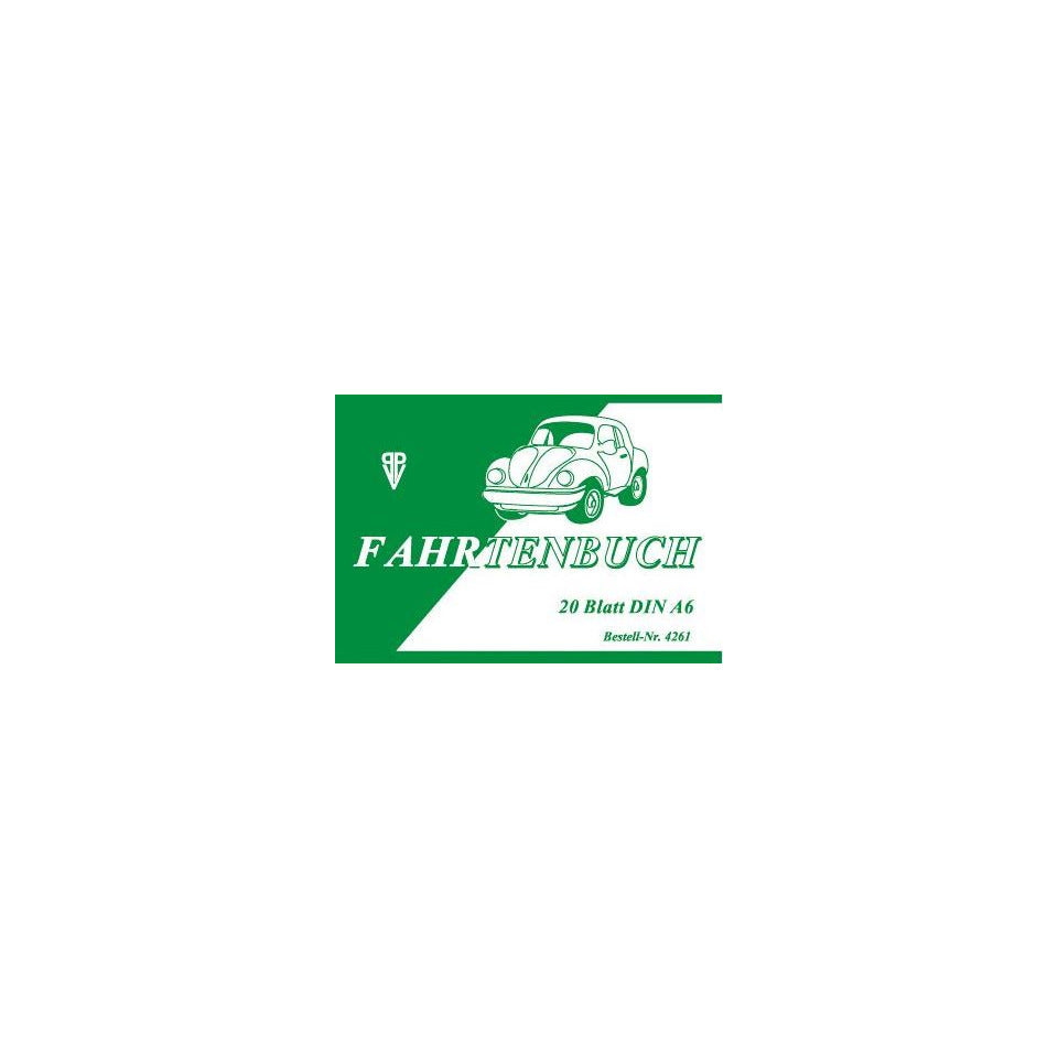 Fahrtenbuch, A6, 20 Blatt PVP 4261