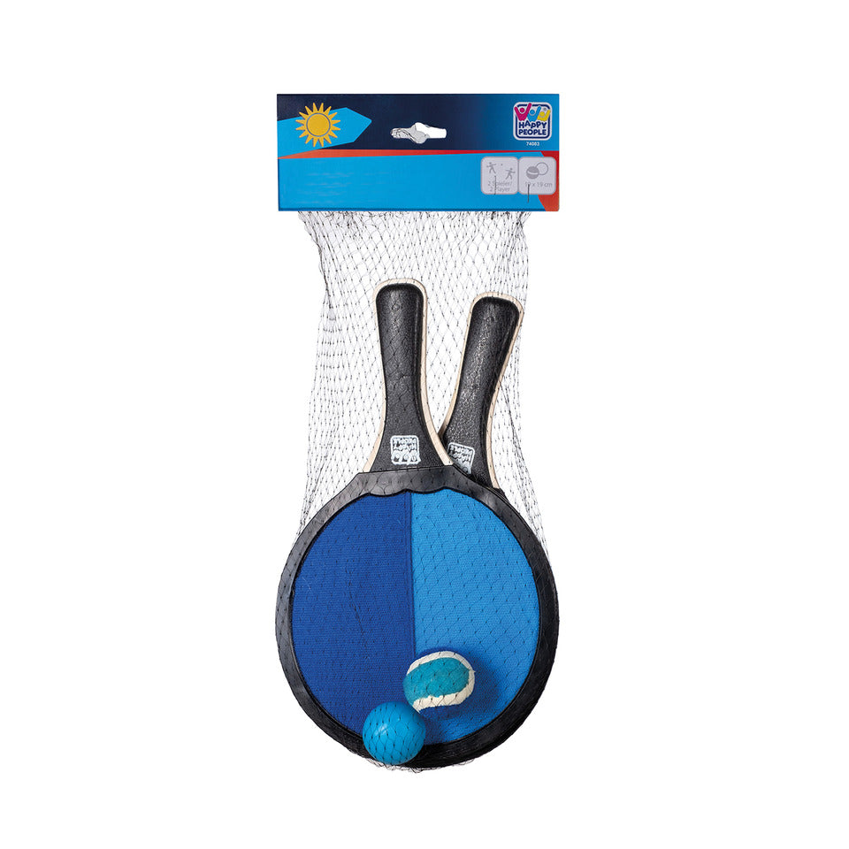 Beachball-Set Klettballspiel 2in1 HAPPY PEOPLE 74050 HAPPY PEOPLE 74050 2in1 Set