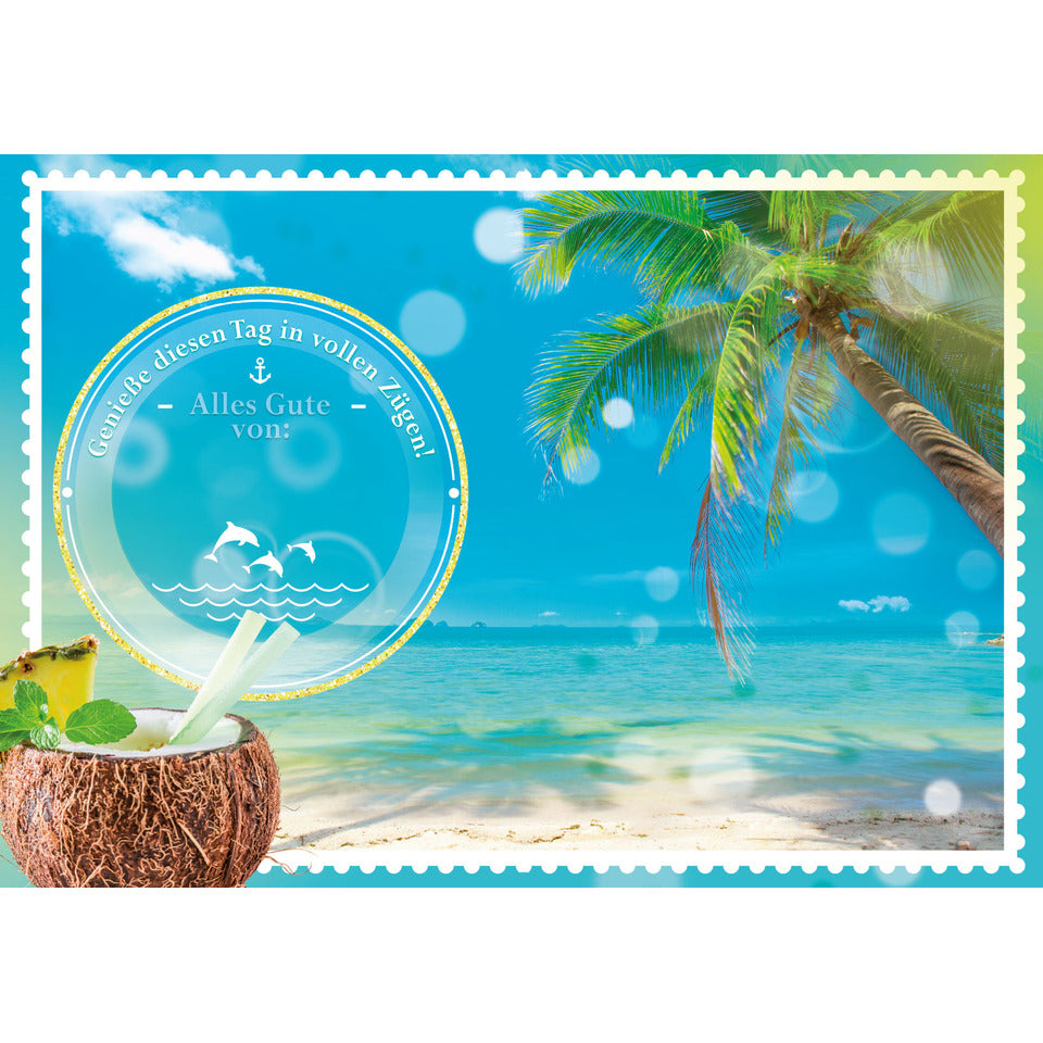 Geburtstagskarte Summer Feeling mit Sound, A4 APOLLO B-2094 APOLLO  B-2094 m.Musik