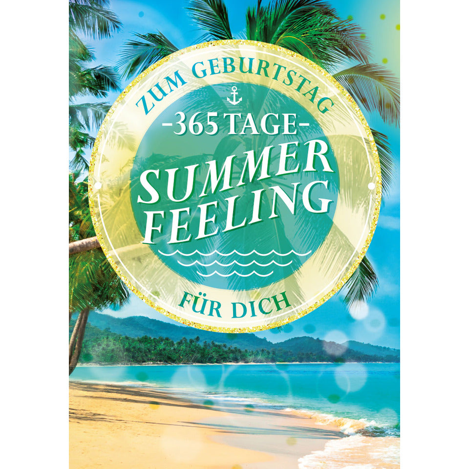 Geburtstagskarte Summer Feeling mit Sound, A4 APOLLO B-2094 APOLLO  B-2094 m.Musik