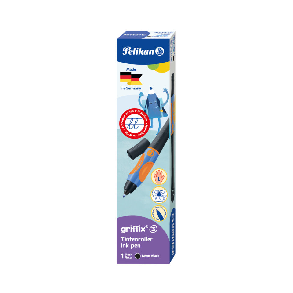 Tintenroller griffix® links neon black PELIKAN 300009718 PELIKAN 300009718 821025 Griffix Links