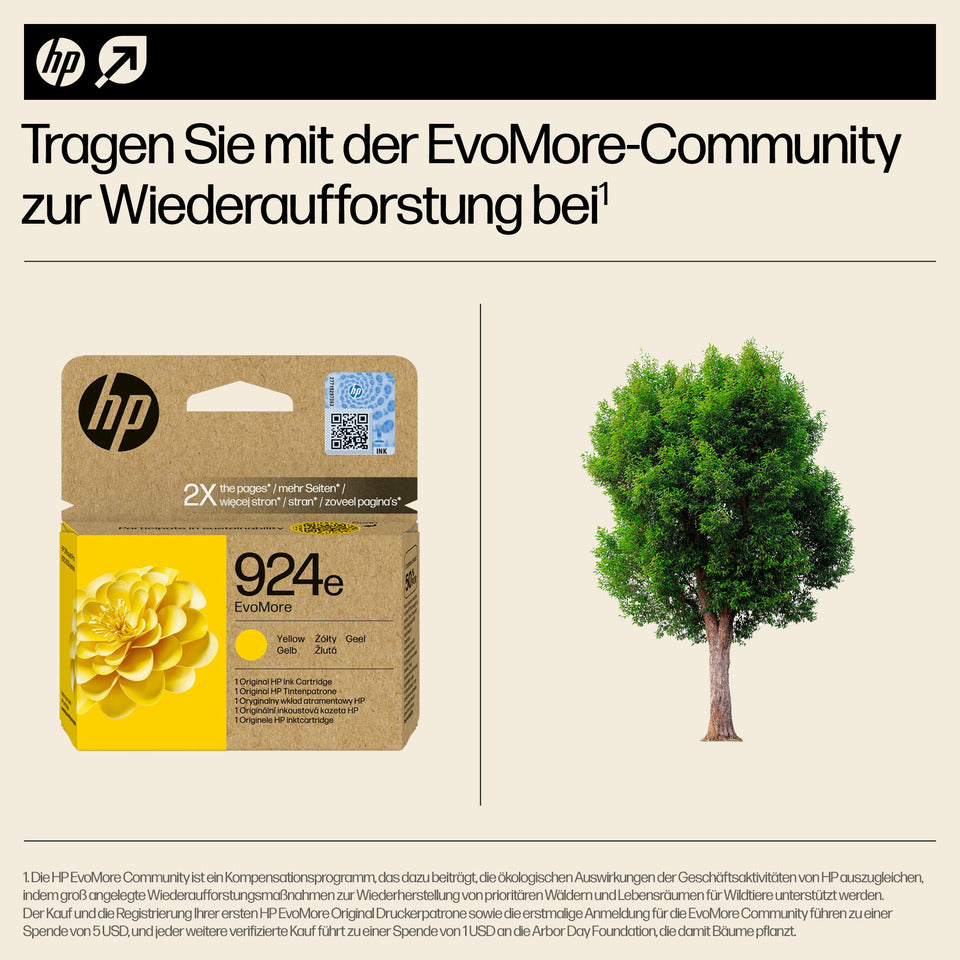 Inkjetpatrone Nr. 924e, yellow HP 4K0U9NE
