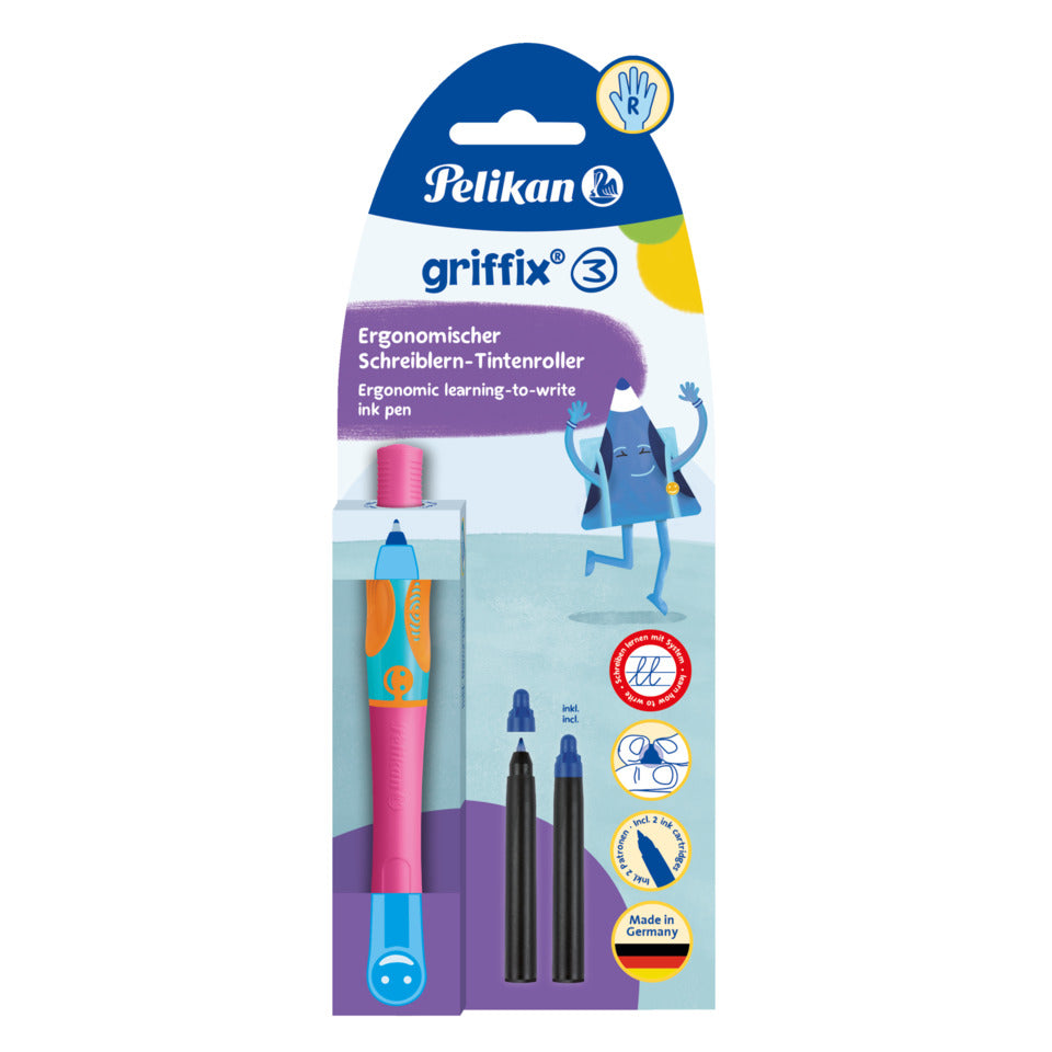Tintenroller griffix®, Rechtshänder, lovely pink PELIKAN 300009673 PELIKAN 300009673 820486 Griffix Re
