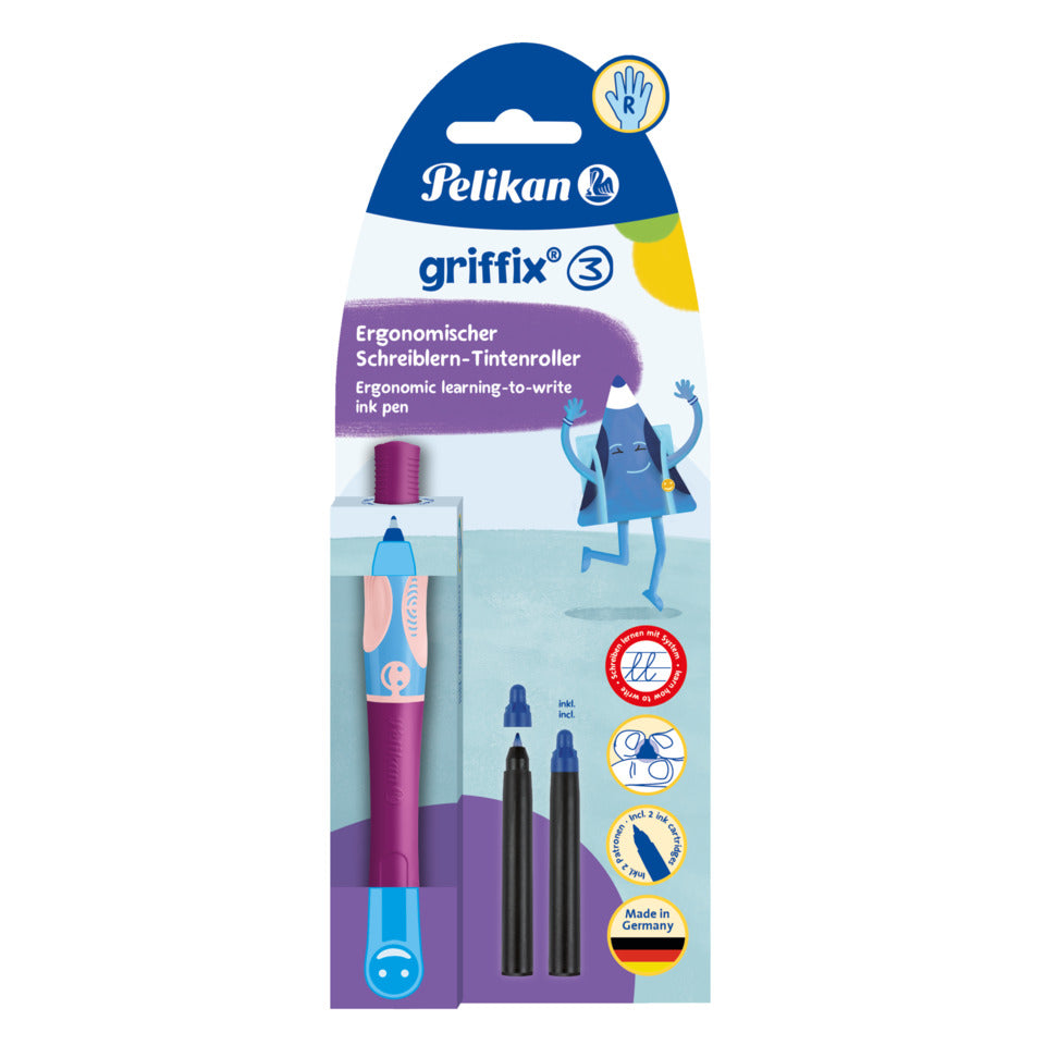 Tintenroller griffix®, Rechtshänder, sweet berry PELIKAN 400195755 PELIKAN 400195755 821032 Griffix Re