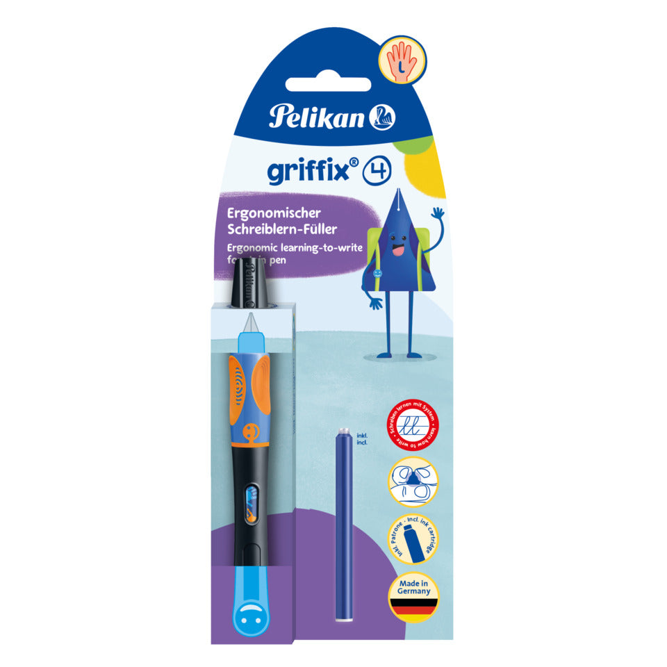 Patronenfüller griffix® A - Linkshänder, Blister, neon black PELIKAN 300009664 PELIKAN 300009664 820356 Griffix Links