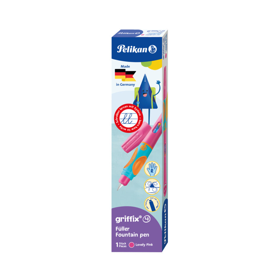 Patronenfüller griffix® A - Rechtshänder, Faltschachtel, lovely pink PELIKAN 400192104 PELIKAN 400192104 820240 Griffix Re