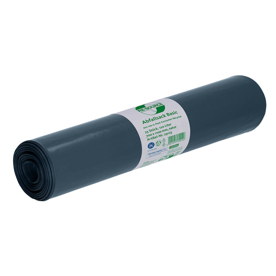 Abfallsack Basic Recycling, 120L, 25 Stück, natur DEISS 29125 DEISS 29125 25ST RE:SOURCE