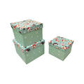 Weihnachts-Geschenkkarton Kind Wintertiere, 3-teilig, hellblau PBS 55479 PBS 55479   3tlg Würfel Wintertiere