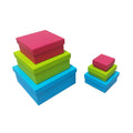 Geschenkkarton Uni, 6-teilig, sortiert PBS 55430 PBS 55430   6tlg Quadrat