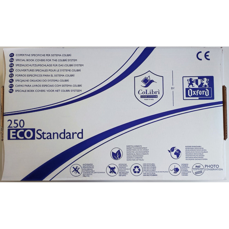 Buchschoner Eco One Cut Cover, A4, transparent COLIBRI BY OXFORD 400186662 COLIBRI by OXFORD 400186662 One Cut
