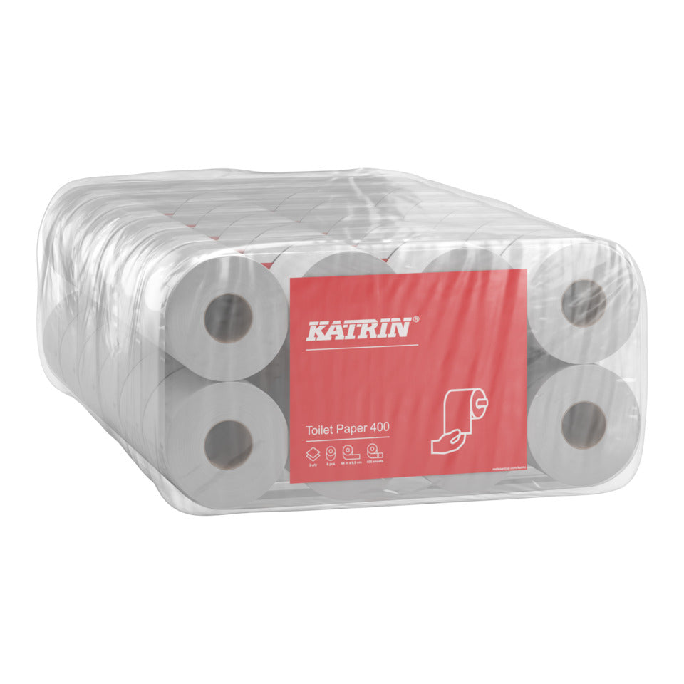 Toilettenpapier Classic, 2-lagig 48 Rollen á 400 Blatt, weiß KATRIN 14293 KATRIN 14293 2-lagig
