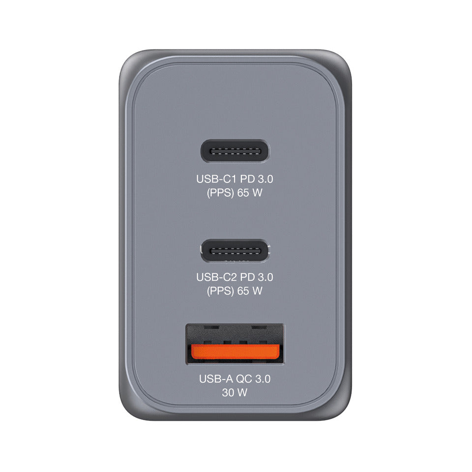 Ladegerät Steckdose, 1x USB-A/2x USB-C, 65 Watt VERBATIM 32201 VERBATIM 32201 GNC-65 GaN 65Watt