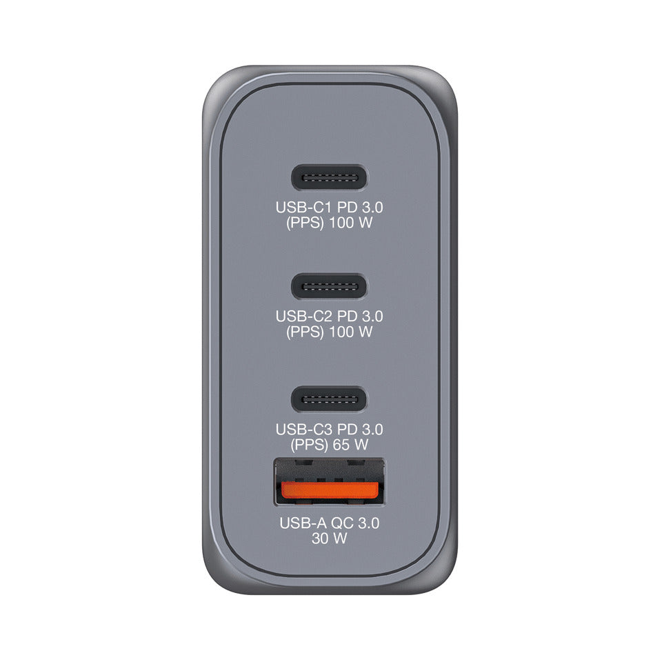 Ladegerät Steckdose, 1x USB-A/3x USB-C, 100 Watt VERBATIM 32202 VERBATIM 32202 GNC-100 GaN 100Watt