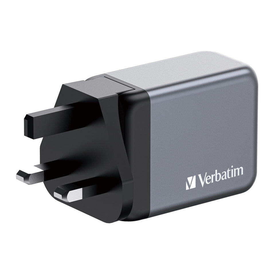 Ladegerät Steckdose, 1x USB-A/2x USB-C, 65 Watt VERBATIM 32201 VERBATIM 32201 GNC-65 GaN 65Watt