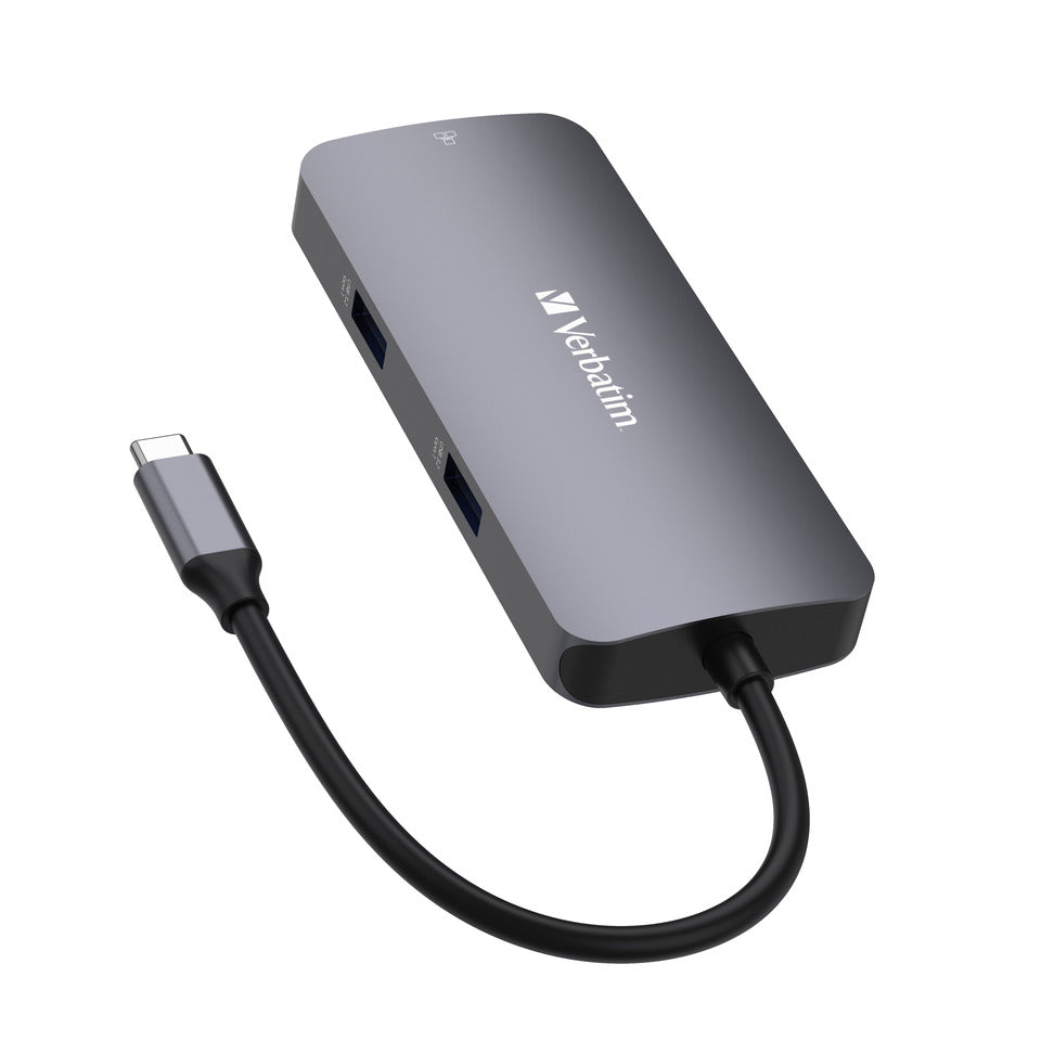 USB-Hub, 5 Ports, USB-C, grau/schwarz VERBATIM 32150 VERBATIM 32150 CMH-05