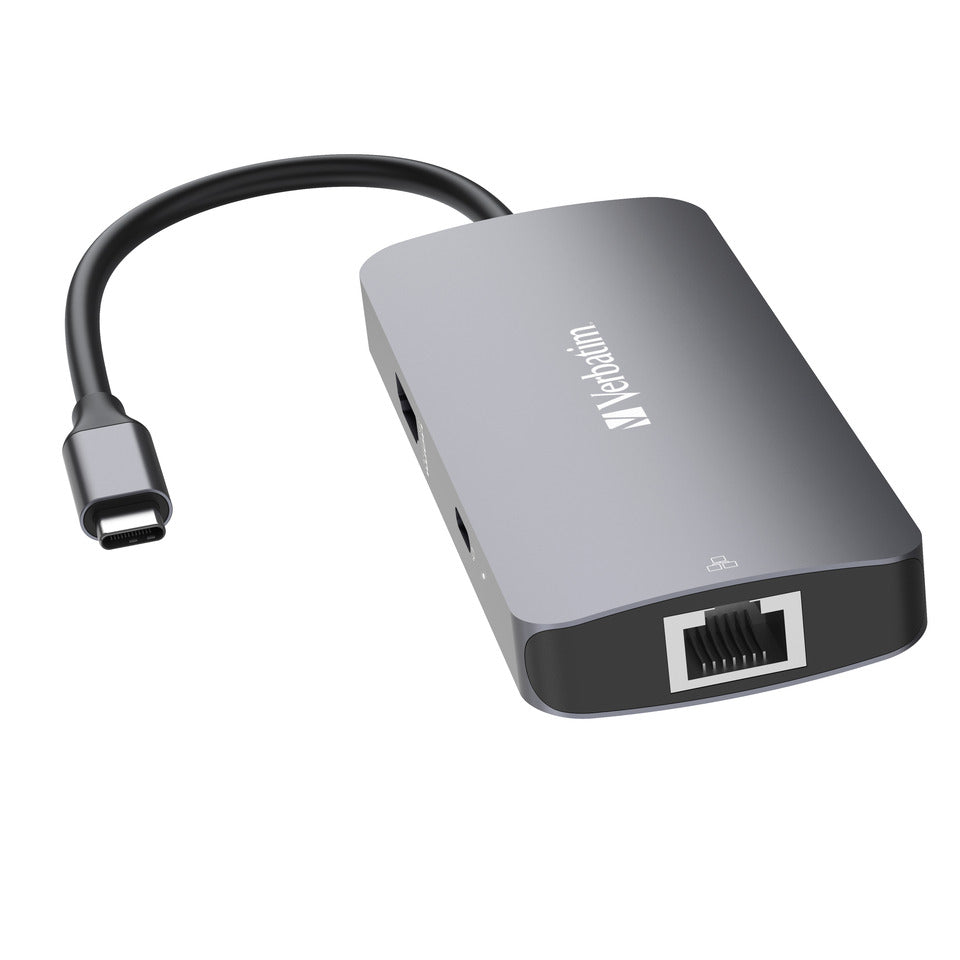 USB-Hub, 5 Ports, USB-C, grau/schwarz VERBATIM 32150 VERBATIM 32150 CMH-05