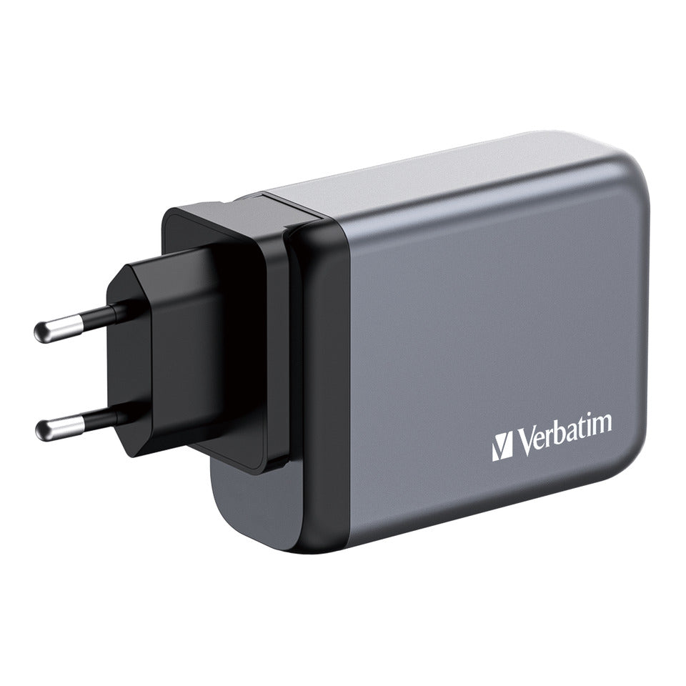 Ladegerät Steckdose, 1x USB-A/3x USB-C, 100 Watt VERBATIM 32202 VERBATIM 32202 GNC-100 GaN 100Watt