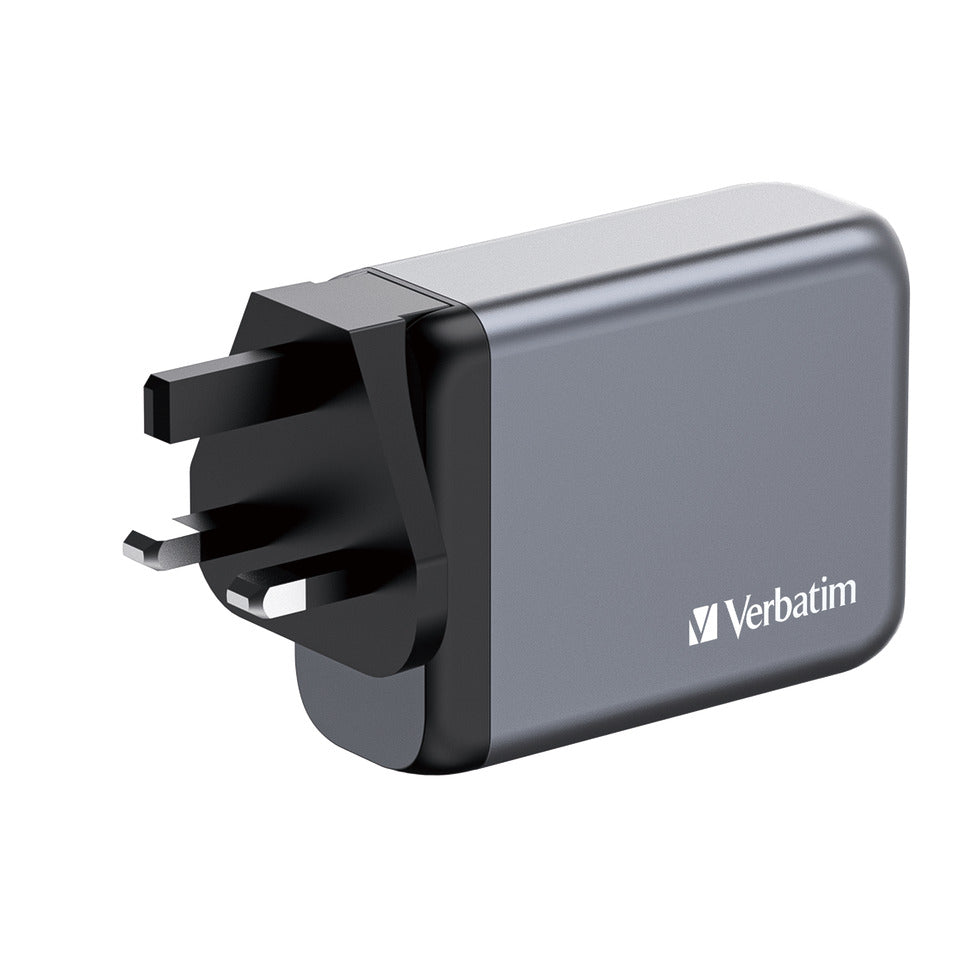 Ladegerät Steckdose, 1x USB-A/3x USB-C, 100 Watt VERBATIM 32202 VERBATIM 32202 GNC-100 GaN 100Watt
