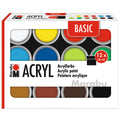 Basic-Acryl Set, 12x18ml, sortiert MARABU 12100 000 00214 MARABU 12100 000 00214 18 ml