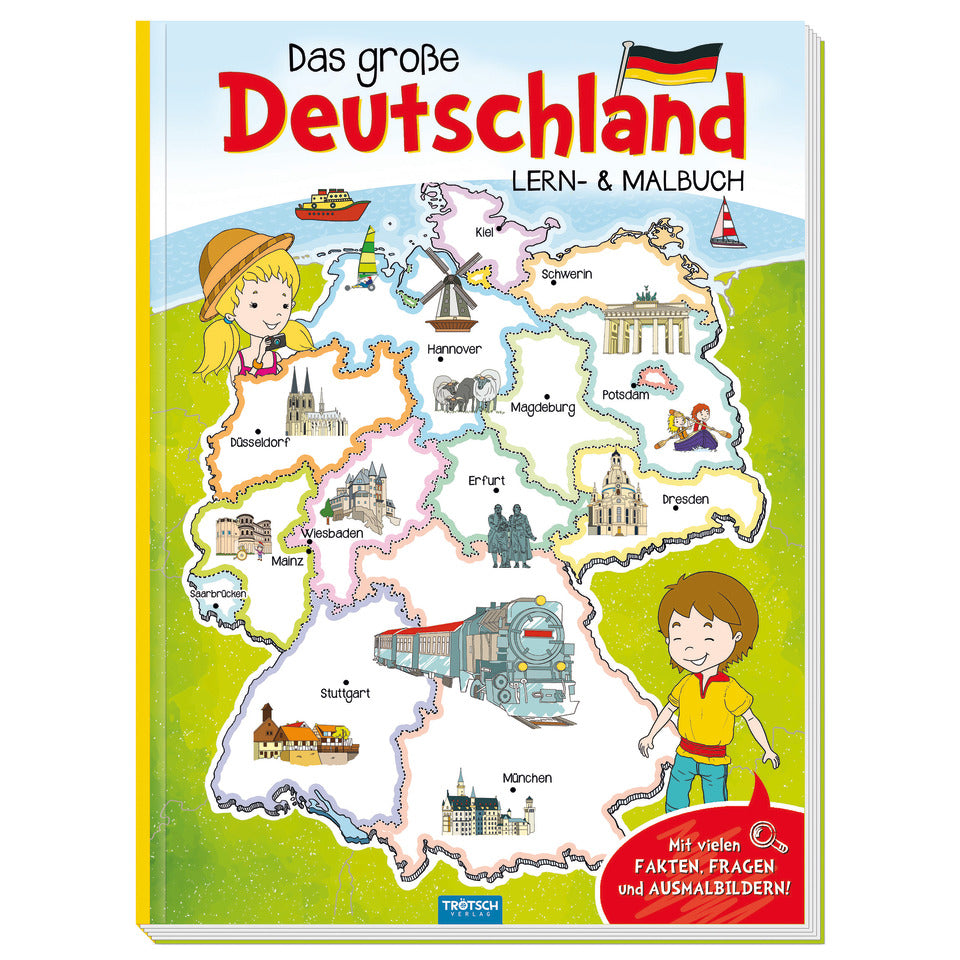 Lern- und Malbuch Deutschland, 20 x 27 cm TRÖTSCH 52174 TRÖTSCH 52174 20x27cm