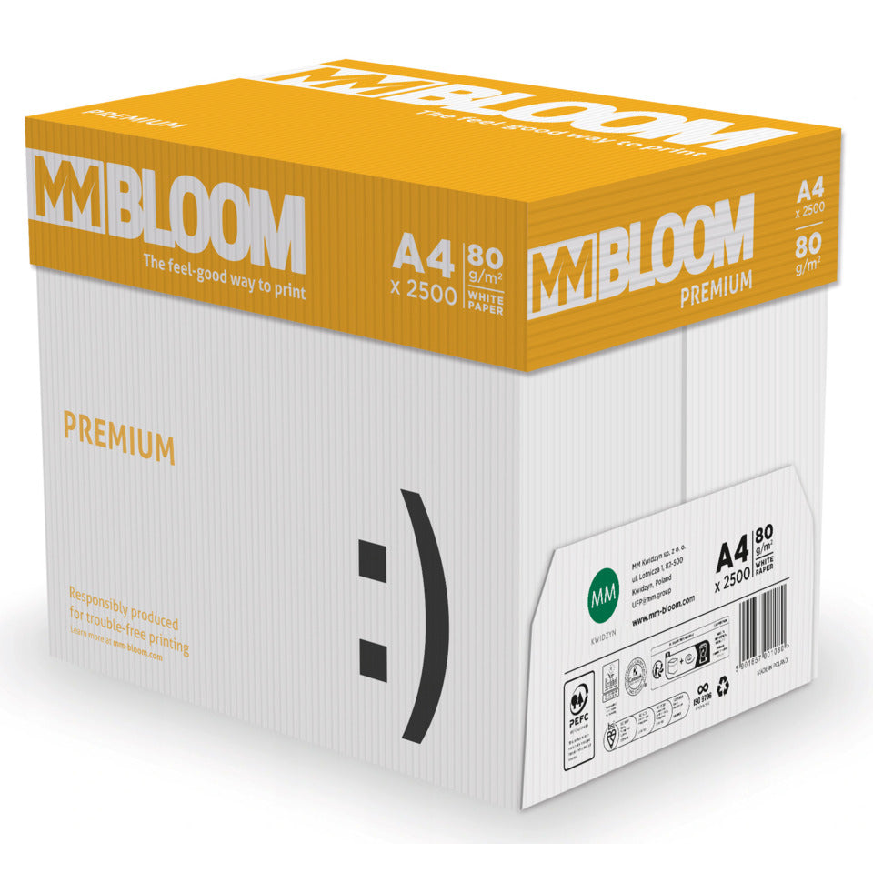 Kopierpapier Premium, A4, 80g/m², 500 Blatt, weiß MM BLOOM 9938A80S