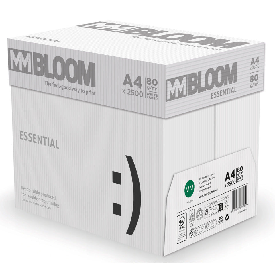 Kopierpapier Essential, A4, 80g/m², 500 Blatt, weiß MM BLOOM 9958A80S