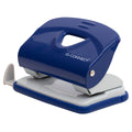 Locher, 20 Blatt, Anschlagschiene, Metall, blau/grau Q-CONNECT KF14218