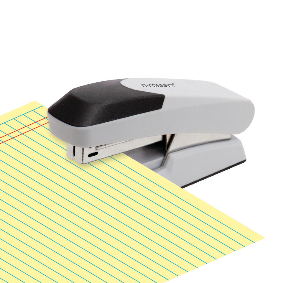 Flachheftgerät, 25 Blatt, Einlegetiefe 53 mm, grau Q-CONNECT KF14213