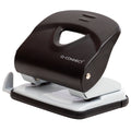 Locher, 30 Blatt, Anschlagschiene, Metall, schwarz/grau Q-CONNECT KF14220