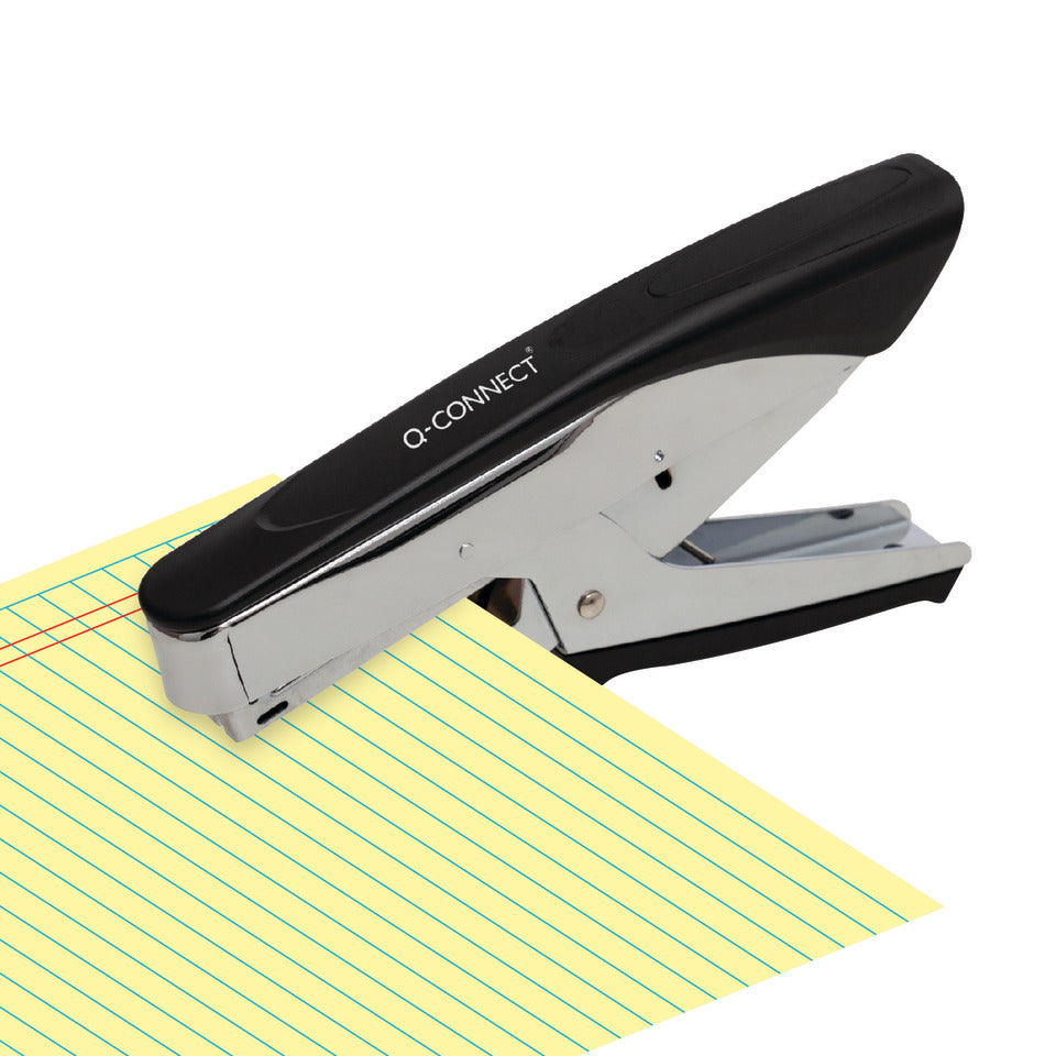 Heftzange, 20 Blatt, Einlegetiefe 55 mm, silber/schwarz Q-CONNECT KF14223