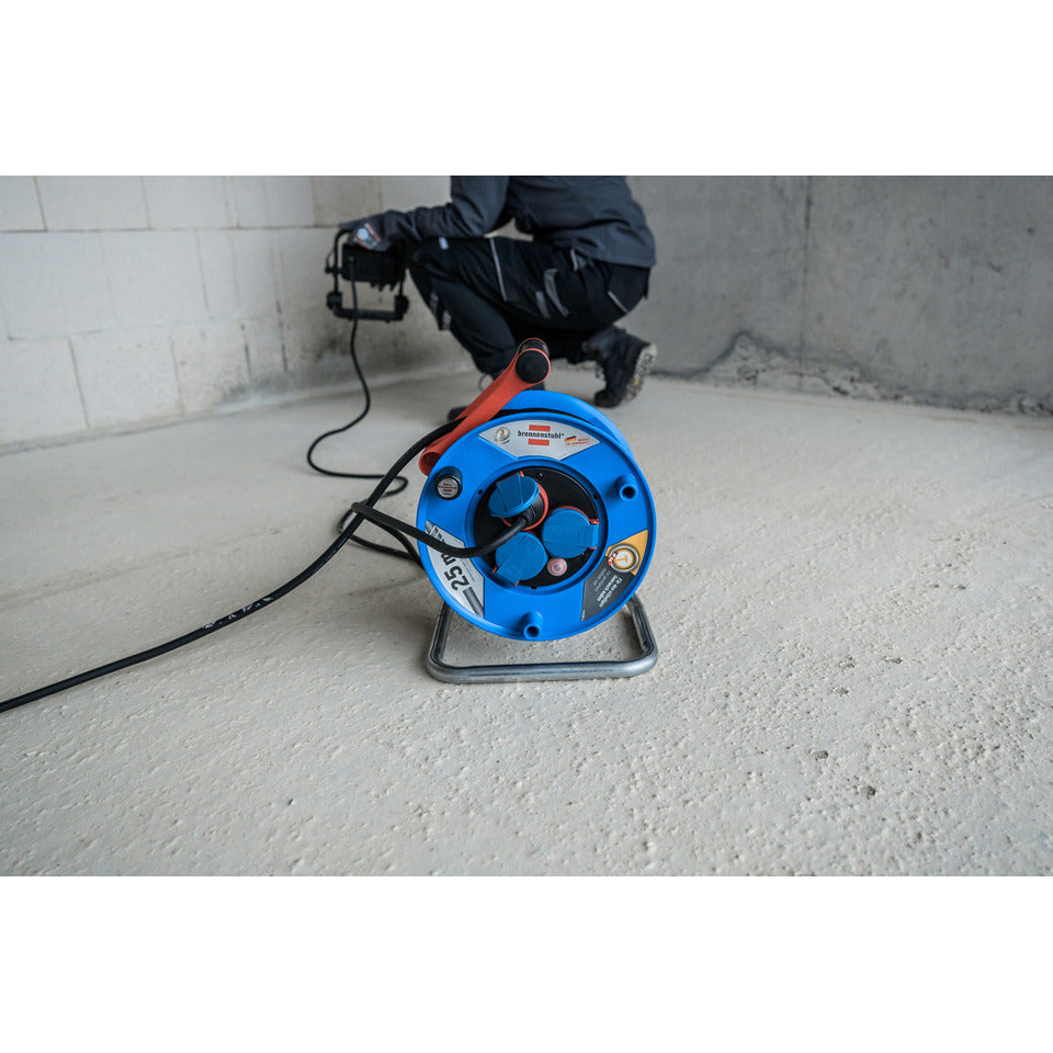 Kabeltrommel, 3-fach, 25m, blau BRENNENSTUHL 1218350 BRENNENSTUHL 1218350 Garant IP44