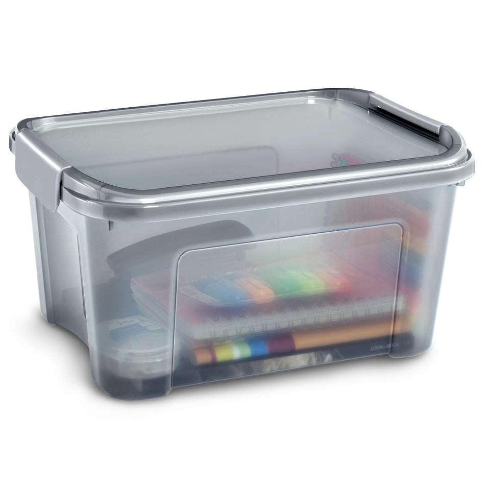 Aufbewahrungsbox, 13l, transparent/grau CEP 2345030061 CEP 2345030061 Art.8034503