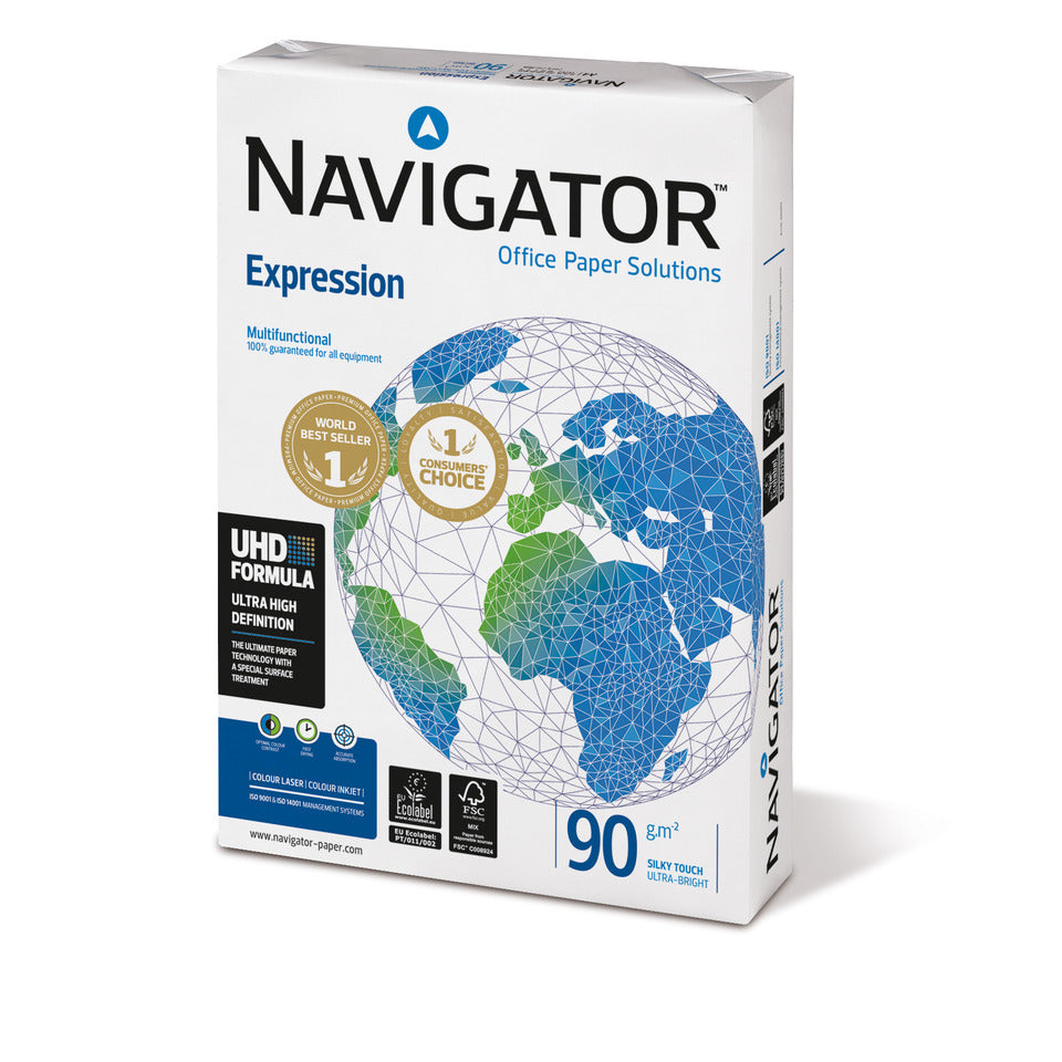 Kopierpapier Expression, A3, 90g/m², 500 Blatt, weiß NAVIGATOR 82427B90B