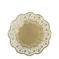 Tortenspitze Rose ø 36 cm, 4 Stück, gold DEMMLER 3621390425 DEKO 3621-39  4ST