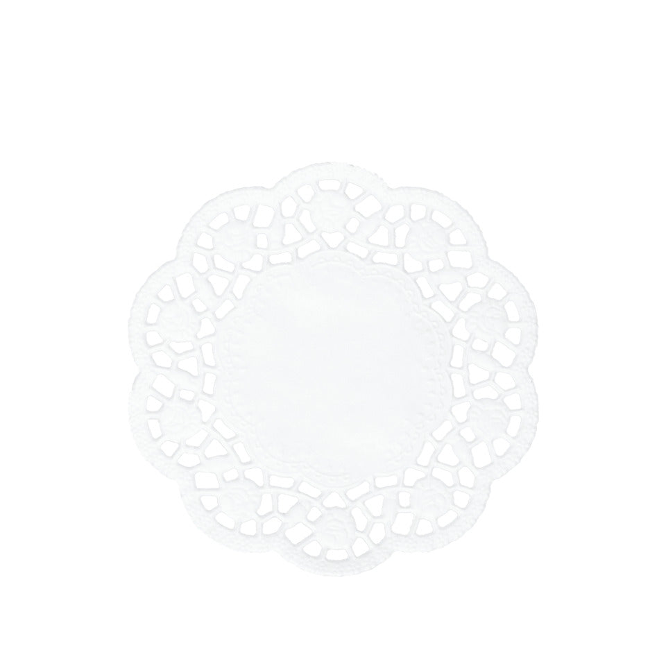 Tassendeckchen Rose ø 12 cm, 12 Stück, weiß DEMMLER 1121101210 DEMMLER 1121101210 BT12ST