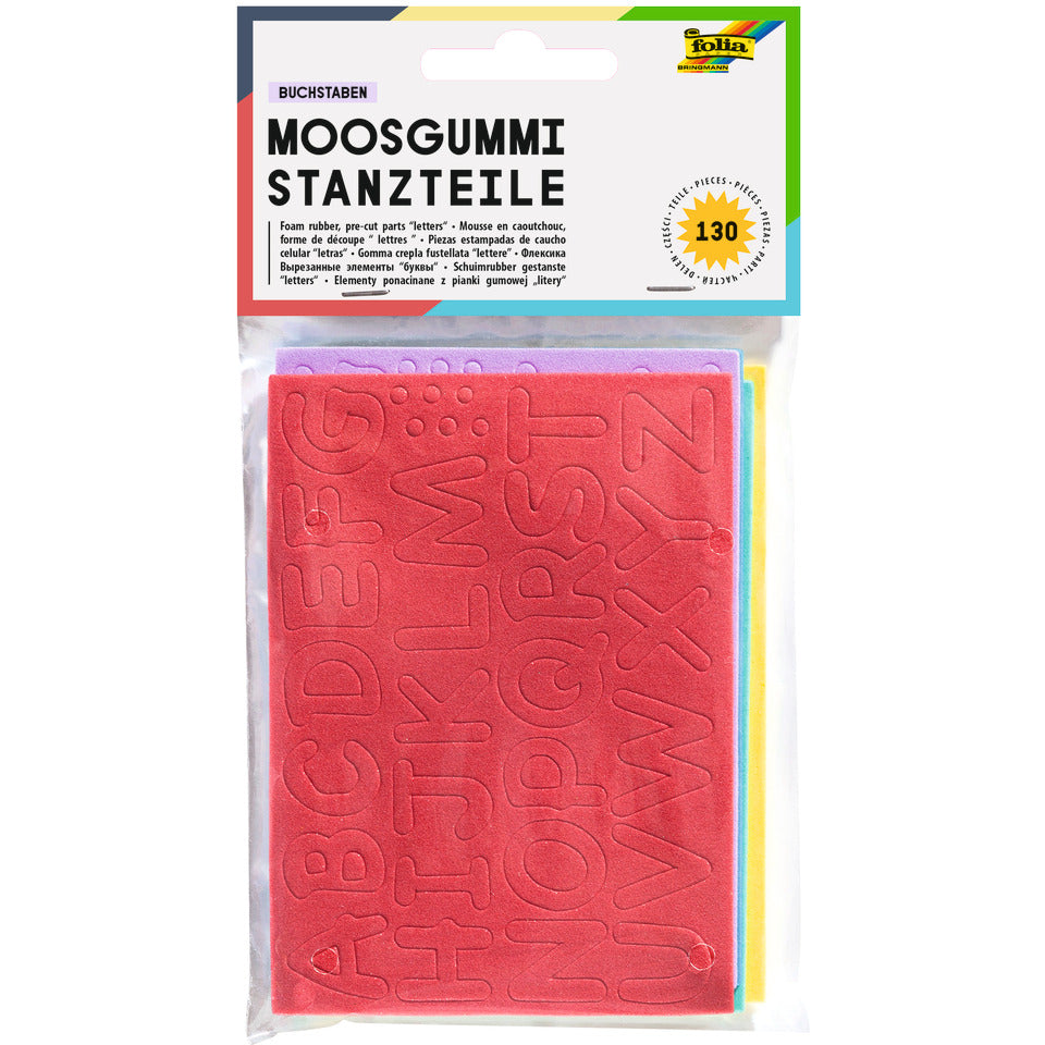 Moosgummi Stanzteile, sortiert FOLIA 2353 FOLIA 2353 zu 130 Buchstaben