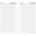 Ersatzeinlage Adressen/Notizen - Timing 2, 9,5 x 17 cm, 24 Blatt, liniert RIDO 7066461 RIDO 7066461 24 BL 9,5x17cm