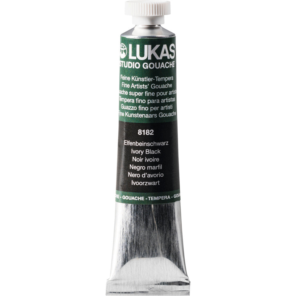 Malfarbe Tempera, 19ml, 12 Stück, sortiert LUKAS K119012 LUKAS K119012 Tube