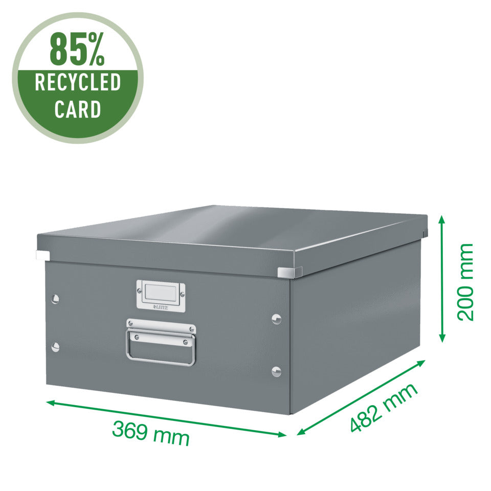Archivbox Click & Store WOW Groß, Graukarton, schwarz LEITZ 6045-00-95 LEITZ 6045-00-95 Click&Store