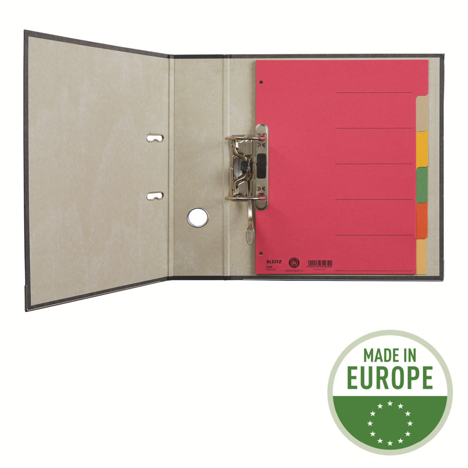 Kartonregister Blanko, A4, Karton, 6 Blatt, grau LEITZ 4350-00-85 LEITZ 43500085 Karton fbg.Tabs