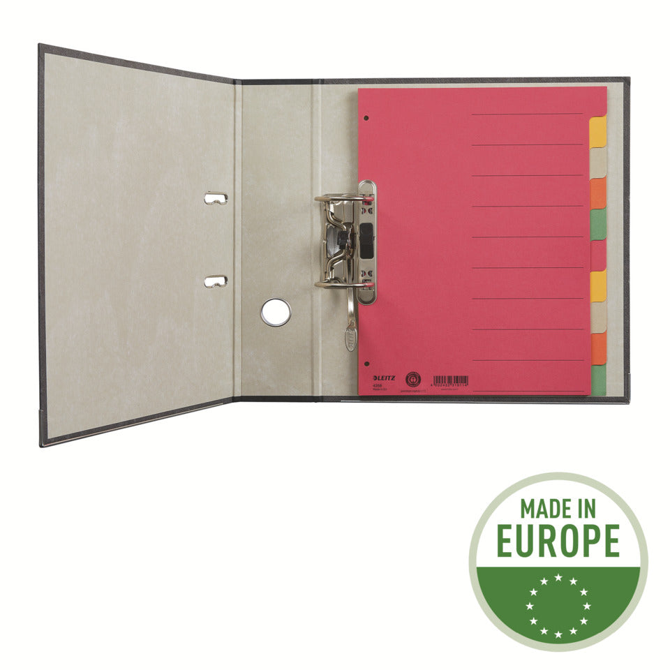 Kartonregister Blanko, A4, Karton, 10 Blatt, farbig LEITZ 4359-00-00 LEITZ 43590000 Karton fbg.Tabs
