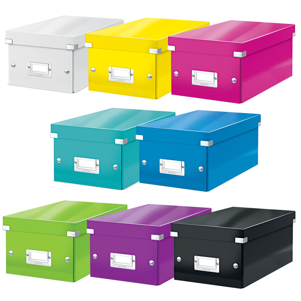 Archivbox Click & Store WOW DVD, Graukarton, schwarz LEITZ 6042-00-95 LEITZ 6042-00-95 Click&Store