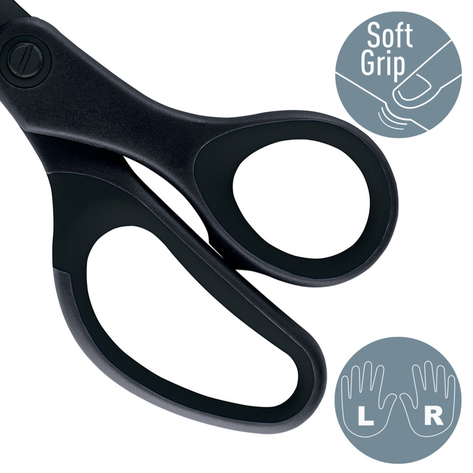 Qualitätsschere, Edelstahl, titanbeschichtet, Anti-Haft, 205mm, Blister, schwarz LEITZ 5420-60-95 LEITZ 5420-60-95 Anti-Haft