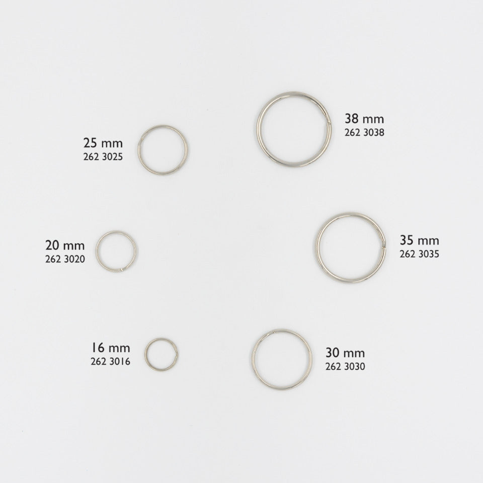 Schlüsselringe, 16mm, silber WEDO 2623016