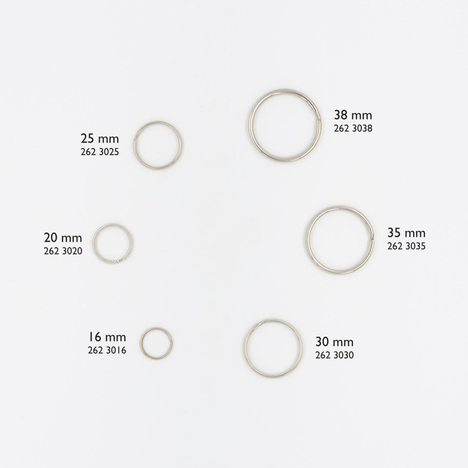 Schlüsselringe, 16mm, silber WEDO 2623016