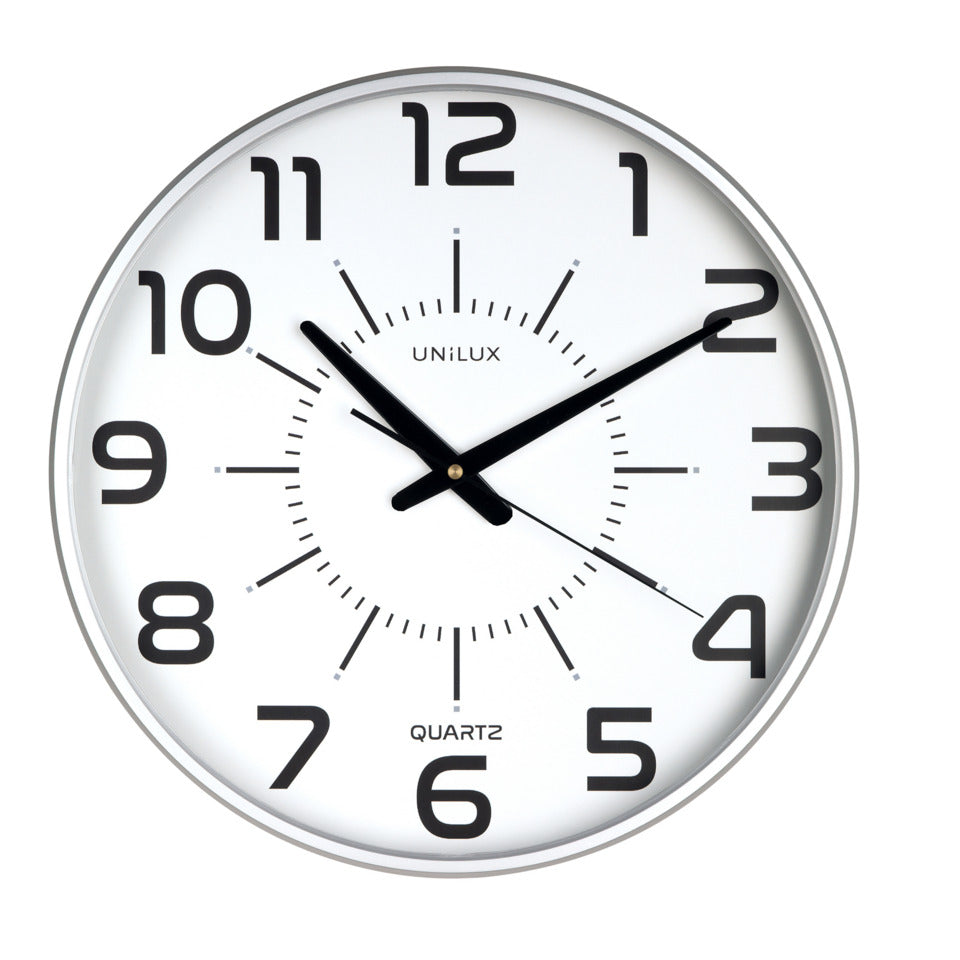 Wanduhr MAXI POP, Ø37,5 cm, grau UNILUX 400094488