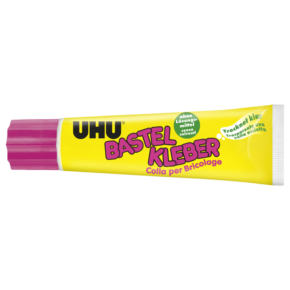 Bastelkleber, ohne Lösungsmittel, Standtube mit 90 g UHU 47735 UHU 47735 ohne Lösungsmittel