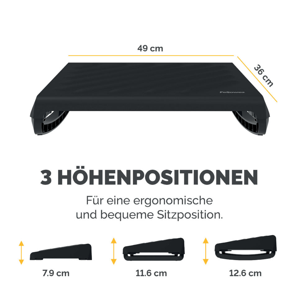 Fußstütze Breyta™, tragbar, schwarz FELLOWES 100016562