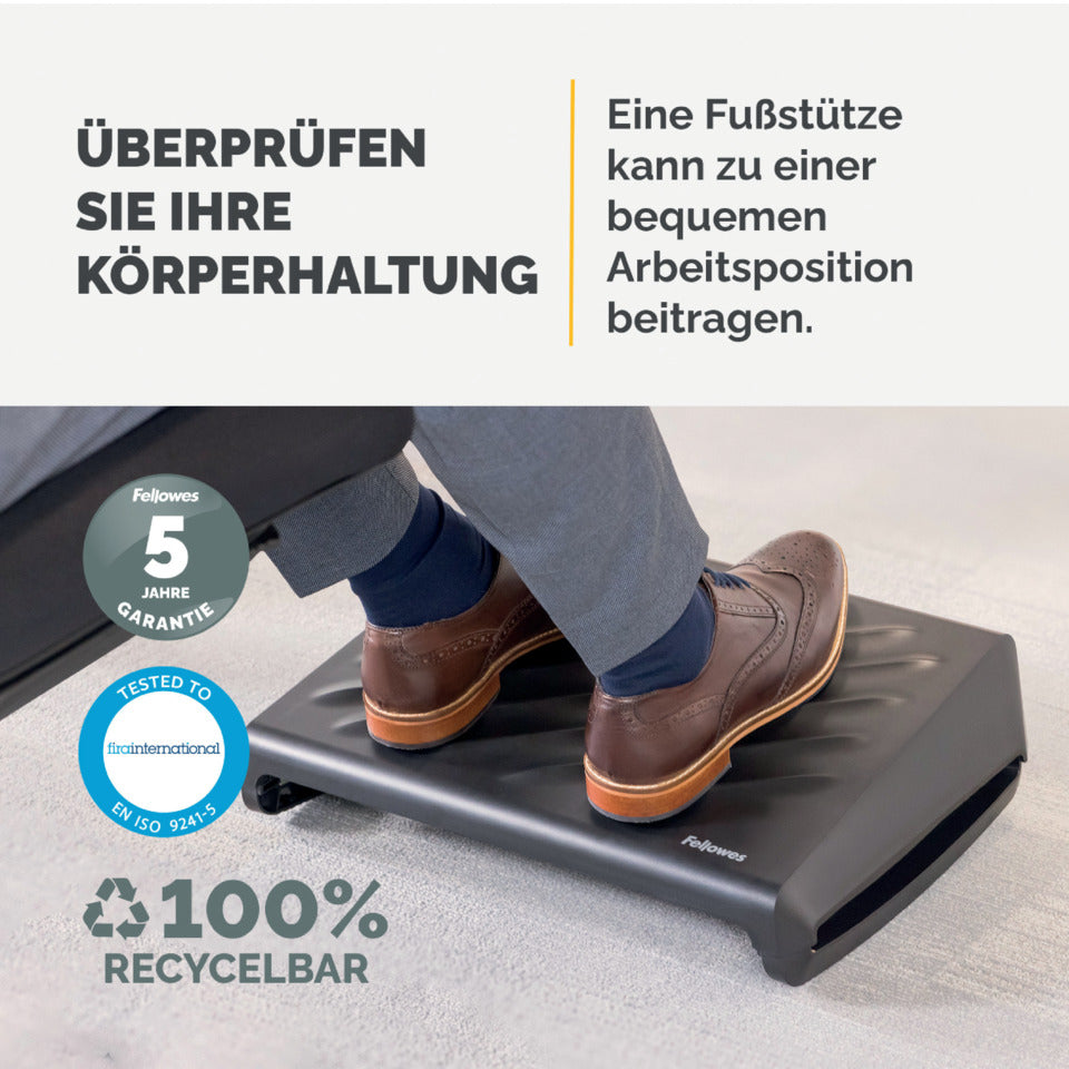 Fußstütze Breyta™, tragbar, schwarz FELLOWES 100016562