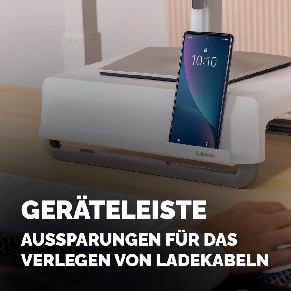 Bildschirmträger Breyta™, höhenverstellbar, weiß FELLOWES 100016561